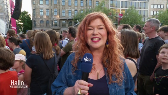 Sophie Mühlmann berichtet live vom Kirchentag in Hannover. © Screenshot 