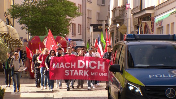 Demo zum Tag der Arbeit. © Screenshot 