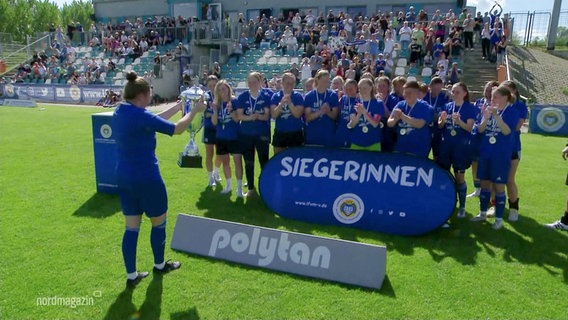 Die Siegerinnen des 1. FC Neubrandenburg © Screenshot 