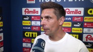 Holstein Kiel-Trainer Rapp im Interview. © Screenshot 