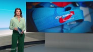 Frauke Rauner moderiert das Nordmagazin. © Screenshot 