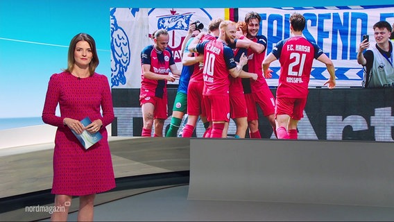Frauke Rauner moderiert das Nordmagazin. © Screenshot 