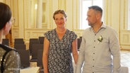 Das Hochzeitspaar Anette Kubsch und Steffen Dudda. © Screenshot 