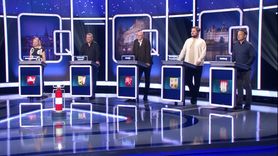 Kandidaten der NDR Quizshow. © Screenshot 