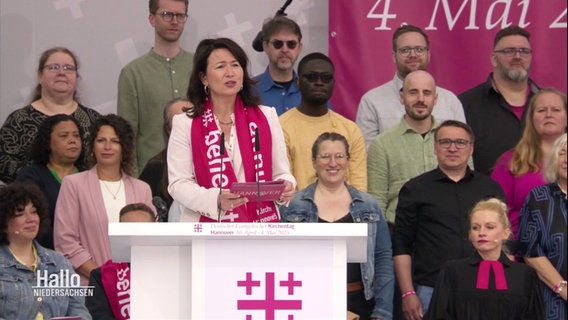 Anja Siegesmund spricht auf dem Kirchentag 2025. © Screenshot 