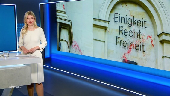 Bibiana Barth moderiert NDR Info © Screenshot 