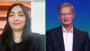 Die designierte Bundesministerin Reem Alabali-Radovan (SPD) im Interview mit Klaus Goebel. © Screenshot 