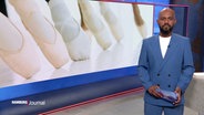 Aimen Abdulaziz-Said moderiert das Hamburg Journal am 05.05.2025. © Screenshot 