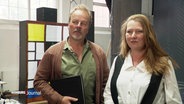 Schauspieler Till Demtrøder und Schauspielerin Katja Studt im Interview zu ihrem neuen Stück "Ellen Babić". © Screenshot 