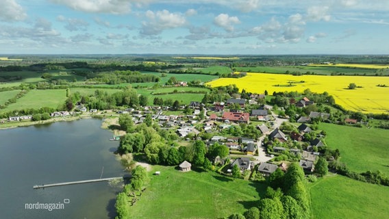 Blick auf Klocksdorf aus der Vogelperspektive. © Screenshot 