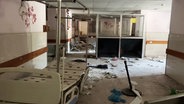 Ein zerstörtes Krankenhaus in Gaza. © Screenshot 