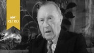 Konrad Adenauer bei Fernsehansprache 1954. © Screenshot 