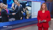 Julia-Niharika Sen modiert das Hamburg Journal um 19:30 Uhr. © Screenshot 