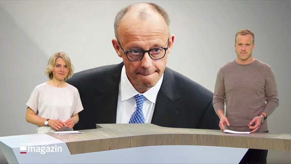 Marie-Luise Bram und Henrik Hansens moderieren das Schleswig-Holstein Magazin um 19:30 Uhr. © Screenshot 
