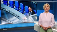Susanne Stichler moderiert NDR Info um 21:45 Uhr. © Screenshot 