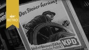 Wahlplakat der KPD 1953 mit der Aufschift "Das Steuer herum". © Screenshot 