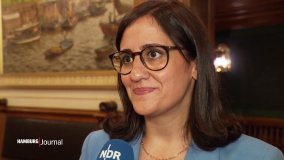 Die neue Senatorin für Wissenschaft und Gleichstellung, Maryam Blumenthal. © Screenshot 