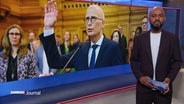 Aimen Abdulaziz-Said moderiert das Hamburg Journal um 19:30 Uhr. © Screenshot 