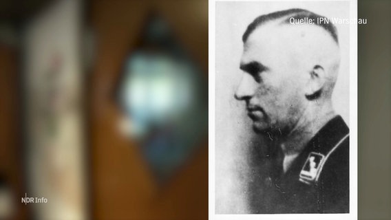 Eine Fotografie zeigt den SS-Mann Erich Gust © Screenshot 