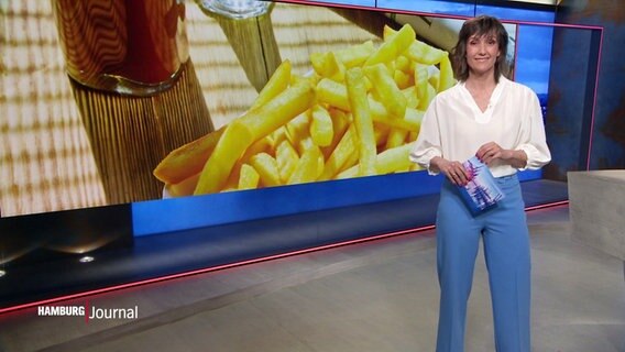 Theresa Pöhls moderiert das Hamburg Journal um 18 Uhr. © Screenshot 