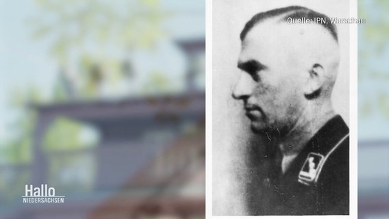 Eine Fotografie zeigt den SS-Mann Erich Gust © Screenshot 