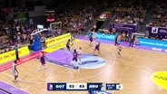 Ausschnitt aus einem Basketballspiel © Screenshot 