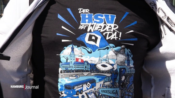 Das Aufstieg-T-Shirt des HSV. © Screenshot 