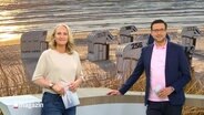 Harriet Heise und Christopher Scheffelmeier moderieren das Schleswig-Holstein Magazin. © Screenshot 