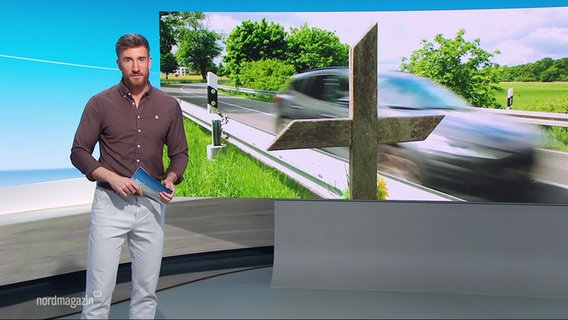 Stefan Leyh moderiert das Nordmagazin. © Screenshot 