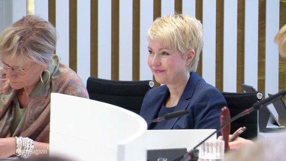 Manuela Schwesig im Landtag. © Screenshot 