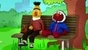 .Bert und Elmo auf der Bank  
