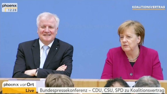 Horst Seehofer und Angela Merkel  