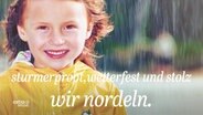 Werbeplakat für den Landkreis-Rügen mit dem Slogan "Wir nordeln".  
