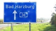 Autobahn 36 Richtung Bad Harzburg.  