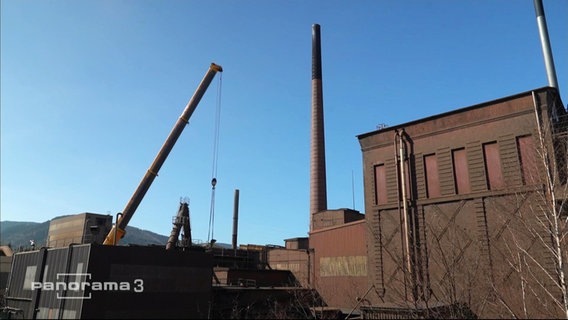 Eine Zinkfabrik in der Nähe von Goslar.  