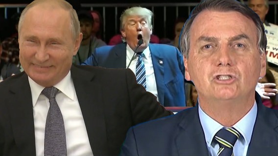 Putin, Trump, Bolsonaro.  