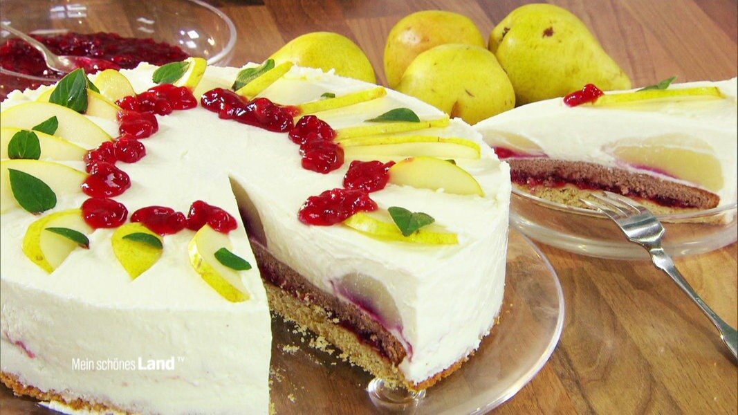 Birnen-Preiselbeer-Torte | NDR.de - Fernsehen - Sendungen A-Z - Mein ...