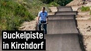 Der bucklige Radweg von Kirchdorf.  