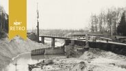 Verwüstetes Kanalbett nach Hochwasser  