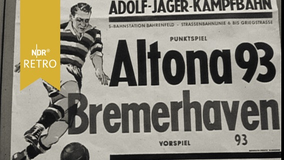 Plakat zur Ankündigung Altona 93 - Bremerhaven 93  