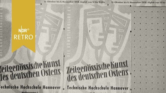 Ausstellungsplakate "Zeitgenössische Kunst des deutschen Ostens"  