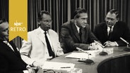Augstein, Kogon, Zahrnt und Thilo Koch in einer Diskussionssendung 1960  
