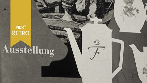 Ausstellungsplakat Fürstenberg-Porzellan 1961  