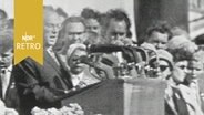 Otto Grotewohl bei Rede zur Eröffnung der Ostsee-Woche 1961 in Rostock  