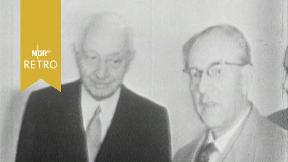 DDR-Ministerpräsident Otto Grotewohl und Unternehmer Cyrus Eaton  