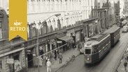 Straßenbahn in der Ottenser Hauptstraße 1958  
