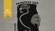 Plakat zur "Jung-Geflügel-Schau Hannover 1958"  