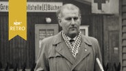 Mann (vermutlich Grenzer) vor der "Grenzkontrollstelle Büchen" (1959)  