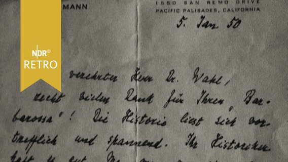 Handschriftlicher Brief von Thomas Mann (von 1950)  