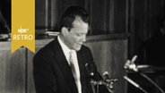 Willi Brandt bei Rede als Regierender Bürgermeister Berlins ca. 1960  